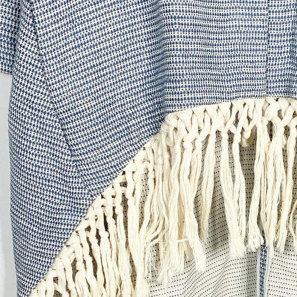 Maje Vitalo Tassel Fringe Linen Blend Tweed Jacket Boho - Picture 5 of 8